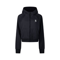TYE Women's Cropped Zip-Through Hoodie